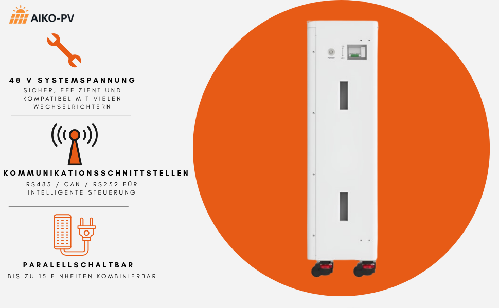 Felicity FLA48300 – 15 kWh LiFePO4 Stromspeicher (300 Ah)