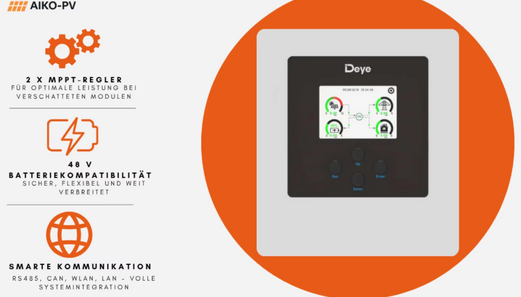 Deye SUN-8K-SG05LP3-EU – 8 kW Hybrid-Wechselrichter