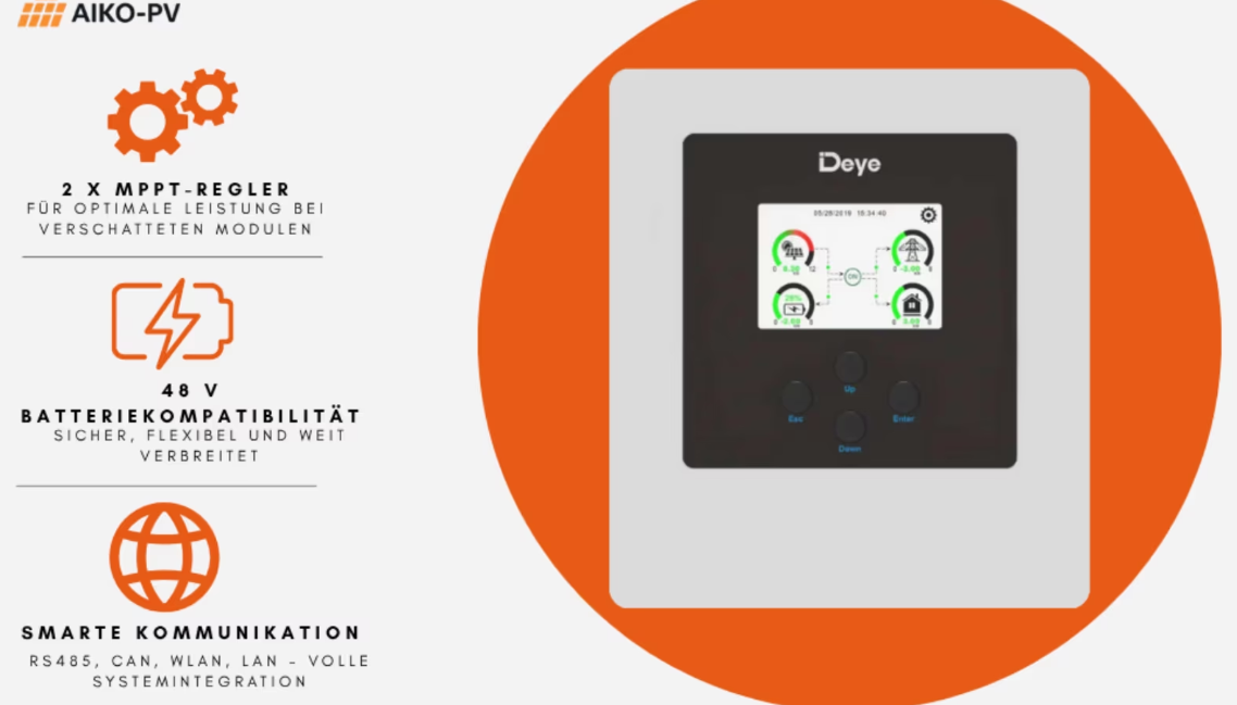 Deye SUN-8K-SG05LP3-EU – 8 kW Hybrid-Wechselrichter